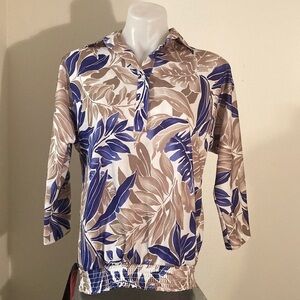 🌈 1980’s vintage Made in USA rayon top size 12